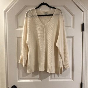 Lucky Brand off white sweater Size: 2XL